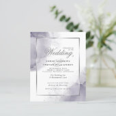 Budget Wedding Abstract Dusty Plum Silver (Staand voorkant)