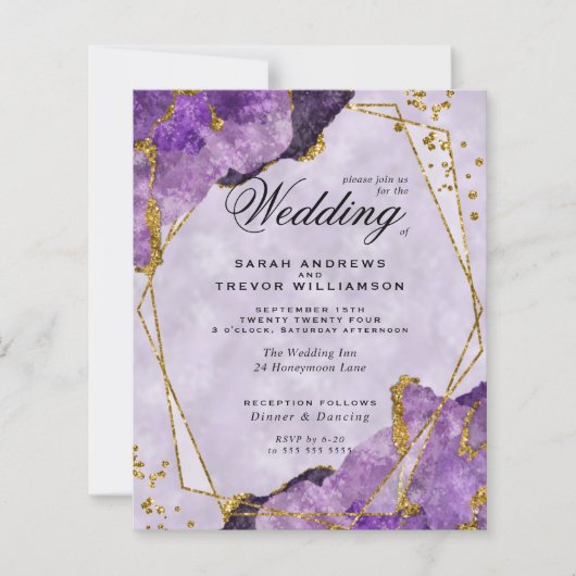 Budget Wedding Amethyst Gemstone Crystals (Voorkant)