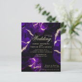 Budget Wedding Amethyst Paarse Alcohol Ink (Staand voorkant)