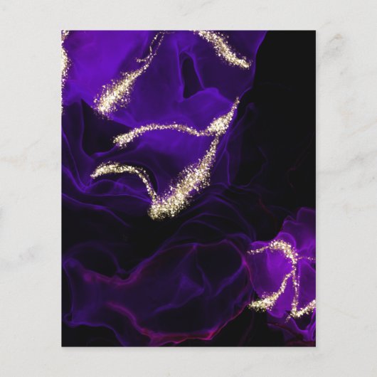 Budget Wedding Amethyst Paarse Alcohol Ink (Achterkant)