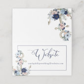 Budget Wedding Anchor Website | Afgesneden blanco Plaatskaartje (Buitenkant ongevouwen)