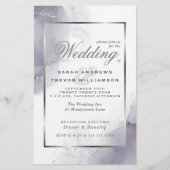 Budget Wedding Bleek Plum Silver Abstract (Voorkant)