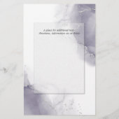 Budget Wedding Bleek Plum Silver Abstract (Achterkant)