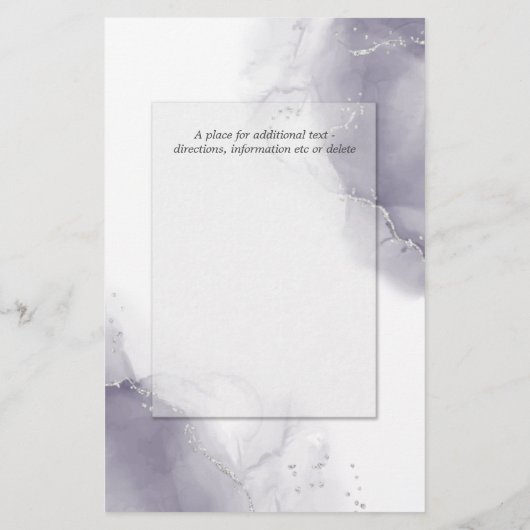 Budget Wedding Bleek Plum Silver Abstract (Achterkant)