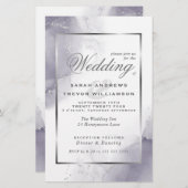 Budget Wedding Bleek Plum Silver Abstract (Voorkant / Achterkant)