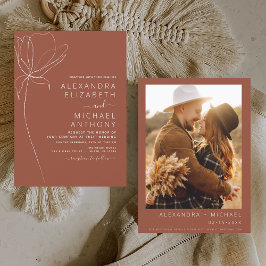 Budget Wedding Burnt Oranje Terracotta Foto