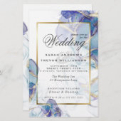 Budget Wedding Celestial Blauwgroen Indigo Fluid I (Voorkant / Achterkant)