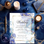 Budget Wedding Celestial Blauwgroen Indigo Gold Ab