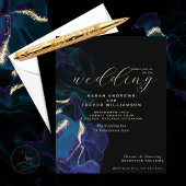 Budget Wedding Celestial Blue Alcohol Ink