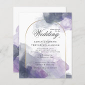 Budget Wedding Celestial Dusty Blue Smokey Violet (Voorkant / Achterkant)