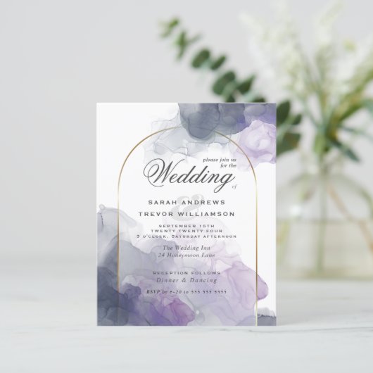 Budget Wedding Celestial Dusty Blue Smokey Violet (Staand voorkant)