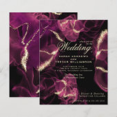 Budget Wedding Crimson Berry Alcohol Ink (Voorkant / Achterkant)