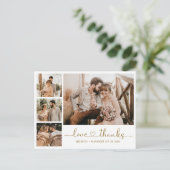 Budget Wedding Dank u het Briefkaart van het Manus (Staand voorkant)