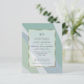 Budget Wedding Dusty Blue Bleek Sage Abstract (Staand voorkant)