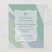 Budget Wedding Dusty Blue Bleek Sage Abstract (Voorkant)
