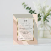 Budget Wedding Dusty Sage Dusty Roos Abstract (Staand voorkant)