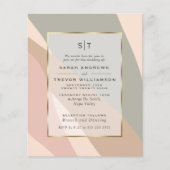 Budget Wedding Dusty Sage Dusty Roos Abstract (Voorkant)