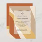 Budget Wedding Earth Tones Terracotta Abstract (Voorkant / Achterkant)