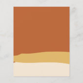 Budget Wedding Earth Tones Terracotta Abstract (Achterkant)