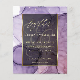 Budget Wedding Elegant Lavender Roos Abstracte Ink