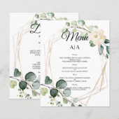 Budget/Wedding/Flat Menu. (Voorkant / Achterkant)