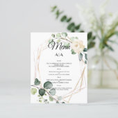 Budget/Wedding/Flat Menu. (Staand voorkant)
