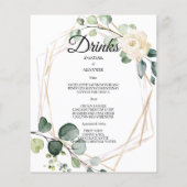 Budget/Wedding/Flat Menu. (Achterkant)