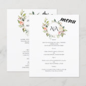 Budget/Wedding/Flat Menu. (Voorkant / Achterkant)