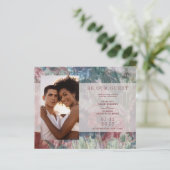 Budget Wedding Floral Texture Background Photo (Staand voorkant)