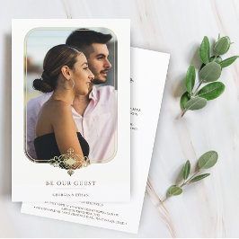 Budget Wedding Flourish Filigree Fancy Foto Lijst