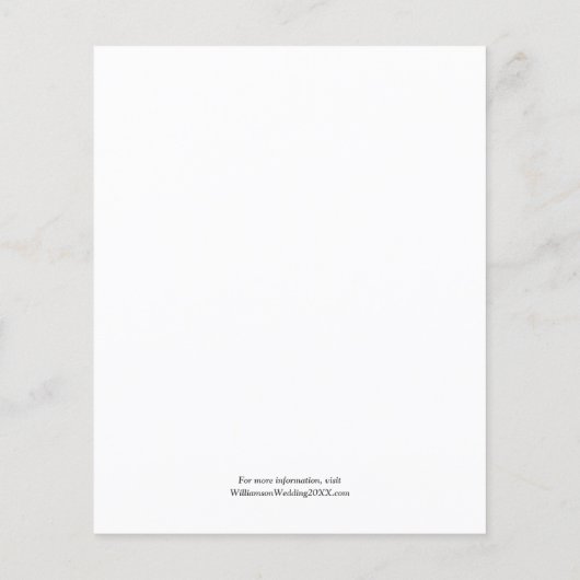 Budget Wedding Foto Save the Date (Achterkant)