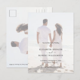 Budget Wedding Foto Save the Date Briefkaart
