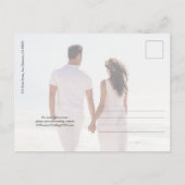 Budget Wedding Foto Save the Date Briefkaart (Achterkant)