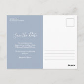 Budget Wedding Foto Save the Date Briefkaart (Achterkant)