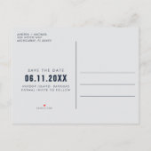 Budget Wedding Foto Save the Date Uitnodiging Briefkaart (Achterkant)