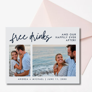 Budget Wedding Foto Save the Date Uitnodiging Briefkaart
