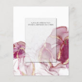 Budget Wedding Gold Jazz Berry Crimson Abstract (Achterkant)