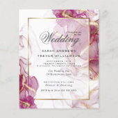 Budget Wedding Gold Jazz Berry Crimson Abstract (Voorkant)