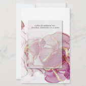 Budget Wedding Gold Jazz Berry Crimson Abstract (Achterkant)