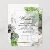 Budget Wedding Gold Onyx Emerald Green Ink2 (Voorkant / Achterkant)