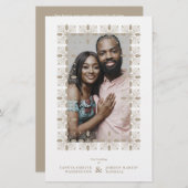 Budget Wedding Golden Effect Fancy Ornament Lace (Voorkant / Achterkant)