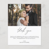 Budget Wedding Handwrite Bedankt 2 Fotofly's vlieg Flyer (Achterkant)