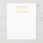 Budget Wedding Invitation Flyer (Achterkant)