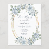 Budget Wedding Invitation Flyer (Voorkant)