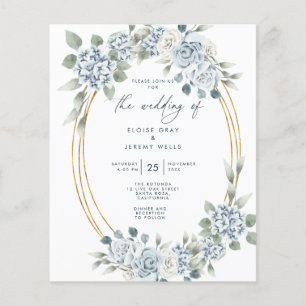 Budget Wedding Invitation Flyer
