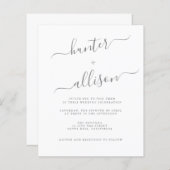 Budget Wedding Invitation Flyer (Voorkant / Achterkant)