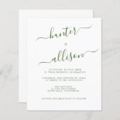 Budget Wedding Invitation Flyer (Voorkant / Achterkant)