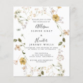 Budget Wedding Invitation Flyer (Voorkant)