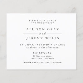 Budget Wedding Invitation Flyer