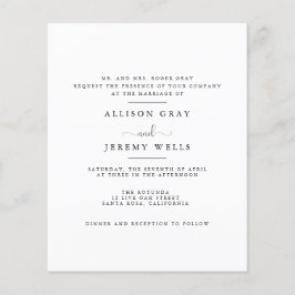 Budget Wedding Invitation Flyer